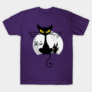 Black Cat Halloween edition T-Shirt